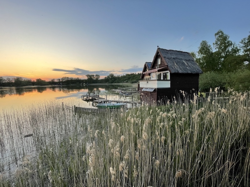 Reetdach Bootshaus am Rützenfelder See