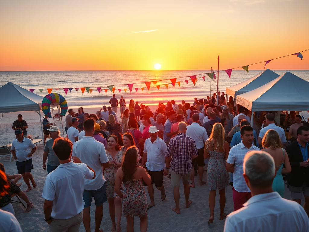 Strand Norddeutschland mit Event