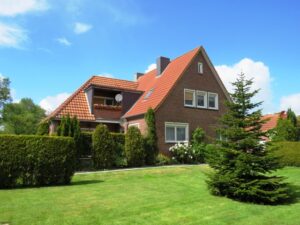 Ferienwohnung mit Terrasse, Garten und einer Sauna in Holtgast an der ostfriesischen Nordseeküste
